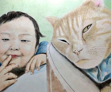 写真では残せない“気持ち”を優しい色鉛筆で描きます 大切な思い出の一コマを心を込めて丁寧に手描きします。 イメージ2