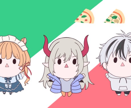 ちまっとかわいい！ミニキャラ制作します ゆるかわ・もちもちなデフォルメがお好きな方へ イメージ2
