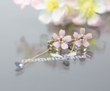 好きなお花のアクセサリーを制作します ピアス、イヤリング、ブローチなど、お好きなアクセサリーに。 イメージ1
