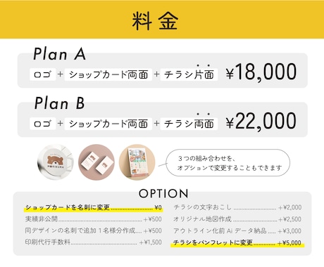開業セット3点！販促物をまとめて制作します カフェやサロンなどの店舗の開業準備をまとめてサポートします！ イメージ2