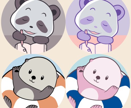 最安値！ゆるキャラ動物アイコン描きます ゆるくてちょっと笑える、動物アイコンはいかがですか？ イメージ2