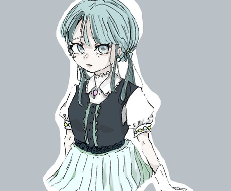 お好みのイラストを心を込めてお描きします 可愛いくシンプルに人物画!!を描かせていただきます。 イメージ2