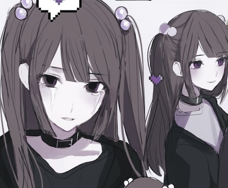 最短3日〜◎OC・うちの子イラストお描きします うちよそ、グッズ化対応可！あなたのうちの子を形にします！ イメージ2