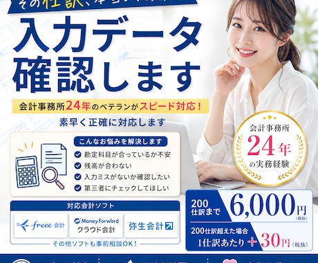 その仕訳、本当に大丈夫？会計データ確認します イメージ1