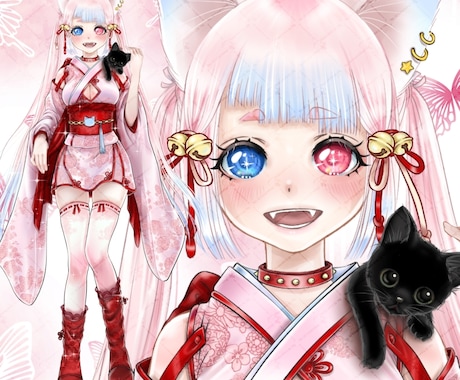 IRIAM用の立ち絵描きます 色々なテイストで描けますのでお気軽に相談してね。 イメージ1