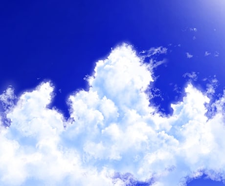 空関係の高品質なイラストを制作いたします 限界まで描き込まれた雲によって夏を想起させます。 イメージ2