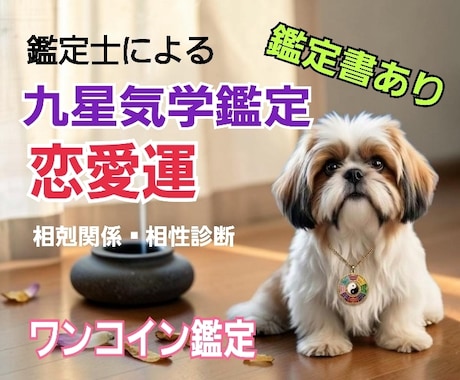 九星気学で恋愛運の総合鑑定を行います 「本来の自分」を知り我慢しない恋愛をしましょう イメージ1