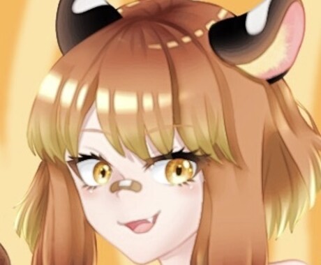 SNSアイコン用イラストの制作をします 人外の女の子描きます！水彩タッチの柔らかい塗りです イメージ2