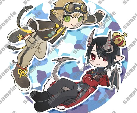 デフォルメ等身でイラスト描きます オリキャラ・似顔絵・動物まで幅広く！商用利用可！ イメージ2