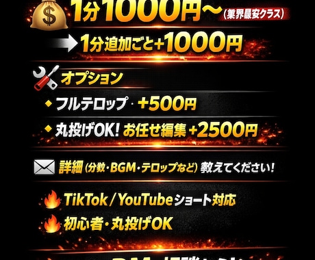 ショート動画編集代行します 最短翌日納品！めんどくさいを丸投げ イメージ1
