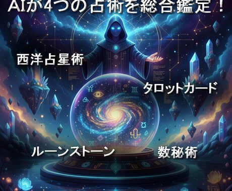 12/31までの期間限定で来年の運勢を鑑定します AIが4大占術を総合鑑定！結果はPDFでお渡しします。 イメージ2