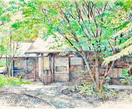 用途に合わせて美しい風景、背景、パース画を描きます アナログ、デジタル対応。背景、俯瞰図、マップイラストなど。 イメージ2