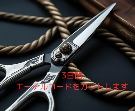 リピーター様◎3日間連続エーテルコードカットします ネガティブエネルギーの断捨離でクリアな自分を取り戻しましょう イメージ1