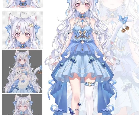 初心者向け！Vtuber高品質2Dモデリングします 修正無制限、あなたの理想のモデルをコミコミ価格で制作します！ イメージ2