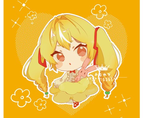 SNSアイコン・デフォルメ・1枚絵お描きします ❁⃘*.ﾟ一緒に素敵な1枚を❁⃘*.ﾟ イメージ2
