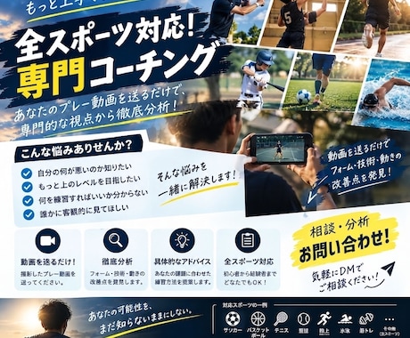 あらゆるスポーツの成長を全力でサポートします イメージ1