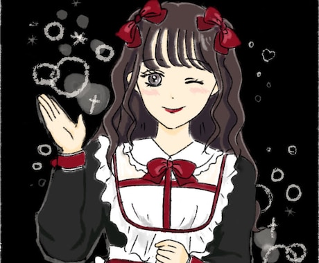 あなたの写真を少女漫画風イラストにします SNSアイコンやプレゼントに♪ イメージ1