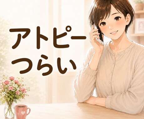 アトピっ子仲間集まれつらい気持ち共感できます かゆみや見た目の悩み。ひとりで抱えず安心してお話しください。 イメージ1