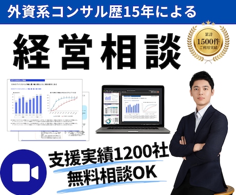 経営課題・新規事業を経営コンサル15年が助言します 【無料相談OK】成長戦略、競合差別化、販売戦略まで壁打ち イメージ1