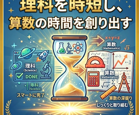 3時間全任せ：理科のプロが自習管理します 理科講義＋4科の演習管理。親御さんは家事に集中　勉強はプロに イメージ2