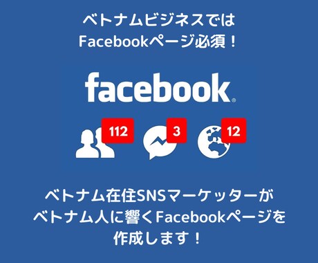 ベトナム語のFacebookページ作成します セールスコピーライターだからベトナム人に反応させます イメージ1