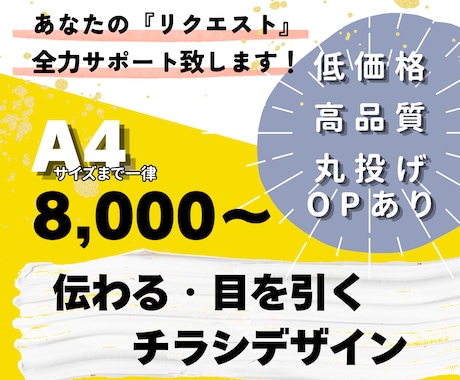忙しい方の味方《伝えたい》が届くチラシつくります イメージ1