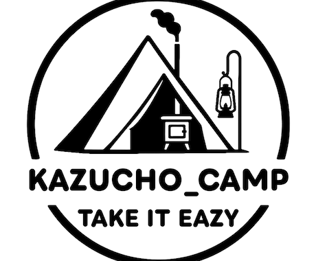 無骨なモノクロ キャンプステッカー制作します 量産型やAIの限界を感じる方へ、無骨なデザインを提供します イメージ2