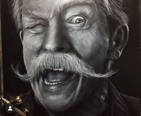 エアブラシによる似顔絵を作成します エアブラシでふんわり、リアルな似顔絵作成致します イメージ2