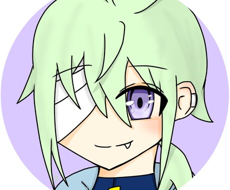 簡単アイコン1枚描きます ミニキャラで可愛いアイコン描きます！ イメージ1