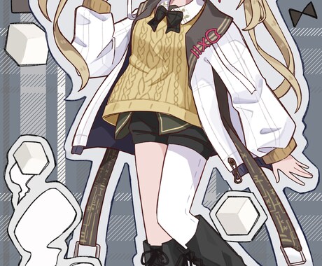 あなたのお子様を壁紙にします 自分のキャラシールみたいな壁紙になります_(┐「ε:)_ イメージ1