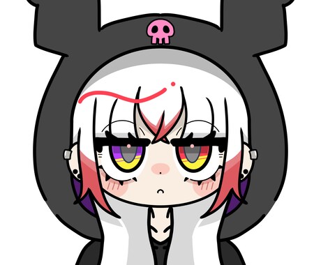 SNSのアイコンなどお描きしますます 固定キャラを使いロゴも作成可能です、 イメージ2