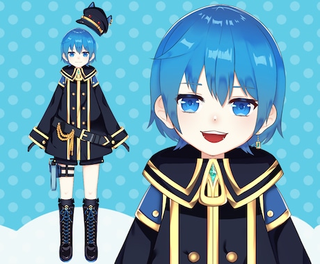 キャラデザからLive2Dモデリングまで承ります Vtuber活動用等に！お見積もり等お気軽にご連絡ください！ イメージ2