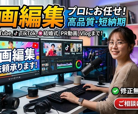 初心者必見　最速最短でカットとテロップ入れます 動画編集したことないけどTikTok等で活動したい方向け イメージ1