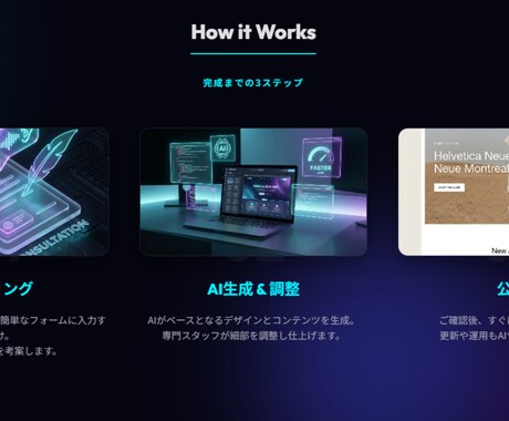 個人店・中小企業向け「優しい」HP作ります 経験×AIで想いを形に。初めてでも安心のWeb制作。 イメージ2