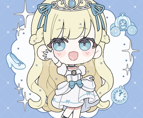 シンプルで可愛いミニキャラお描きします 商用利用、グッズ化◎ オーダーの範囲内でのみ修正無制限 イメージ2