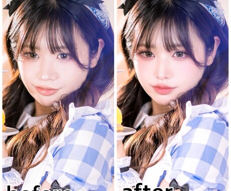 お写真のレタッチであなたの綺麗お手伝いします 韓国アイドル風や二次元風な加工からナチュラルまで！ イメージ2