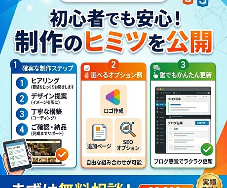 カフェや個人店向けのHP制作します 即日納品、格安でサービスを提供いたします。 イメージ2
