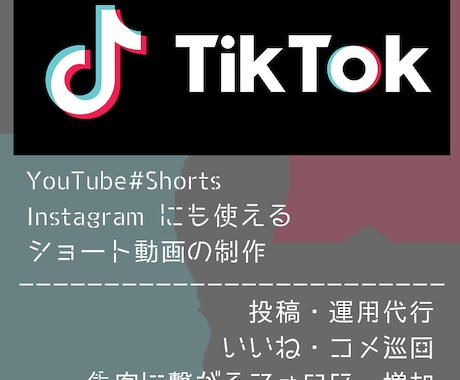 TikTok｜動画制作～集客運用までサポートします トータルサポートから必要な時に必要なサポートまで魂を込めて イメージ2