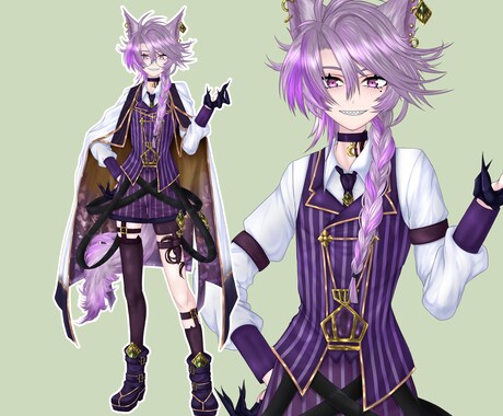 Vtuber向けlive2D用イラスト承ります 拘りを詰め込んだデザインを求める方に イメージ2
