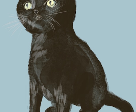 あなたの愛猫を描きます 愛猫の魅力をアートに！世界に一つだけのペットポートレート イメージ2