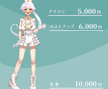TRPG・動画・ゲームなどの立ち絵制作します アイコンから全身サイズまで人物イラスト制作します イメージ2