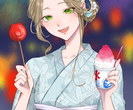 商用利用OK★サムネイルや立ち絵など1枚絵描きます カップルイラスト、グッズ用イラスト、立ち絵なども描きます！ イメージ2