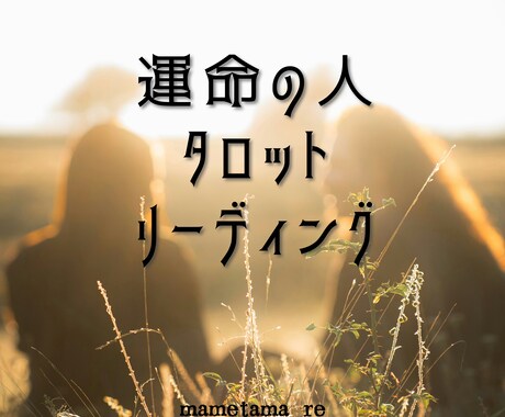 テキスト：タロット◎運命の人はどんな人かを占います 文字数制限なし：どんな縁を引き寄せてるか気になる方へ✧ イメージ1