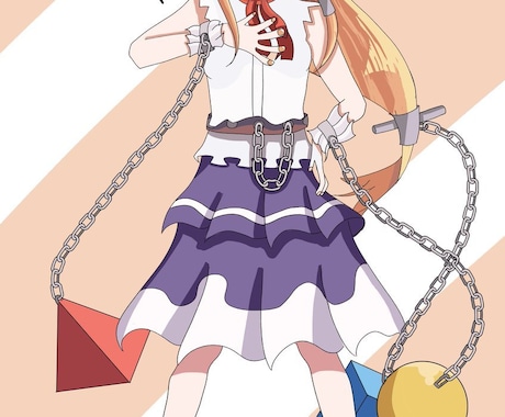 立ち絵やアイコン、バストアップを描きます アニメ塗りやトーンを貼ったイラストを描くことができます！ イメージ1