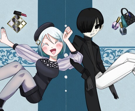SNS用のアイコン・ヘッダーの作成承ります ポップでかわいいイラストが好きな方に イメージ2