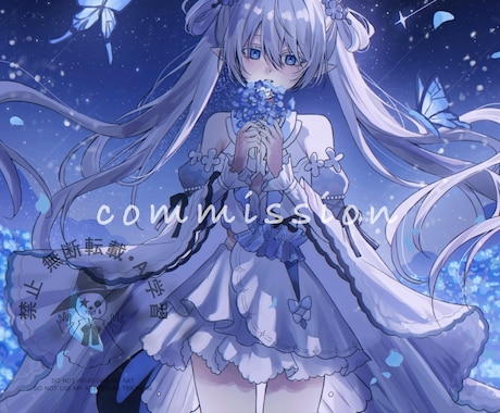 イラストを制作します 幻想的だったり透明感のある綺麗なイラストを描くのが好きです イメージ1
