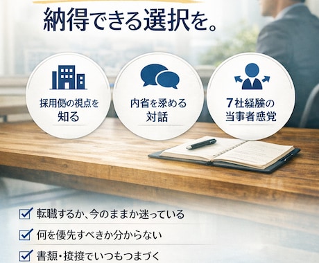 キャリア・転職/何でもフルサポートします イメージ1