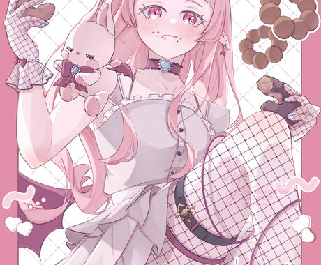 商用利用◎ 動画 SNS 個人用 イラスト描きます きゅんとかわいい 透明感のあるイラストをお届けします イメージ2