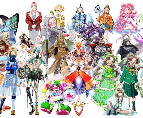 インパクトある、あなただけのキャラ立ち絵作ります 厚塗り/アニメ塗り　超ポップ/超かわいい/超カッコいいを！ イメージ2