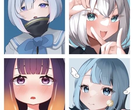 SNS等のヘッダー イラスト アイコン描きます 様々なテイスト！可愛いからカッコイイまで！ イメージ2